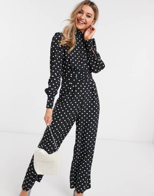 Asos polka store dot jumpsuit