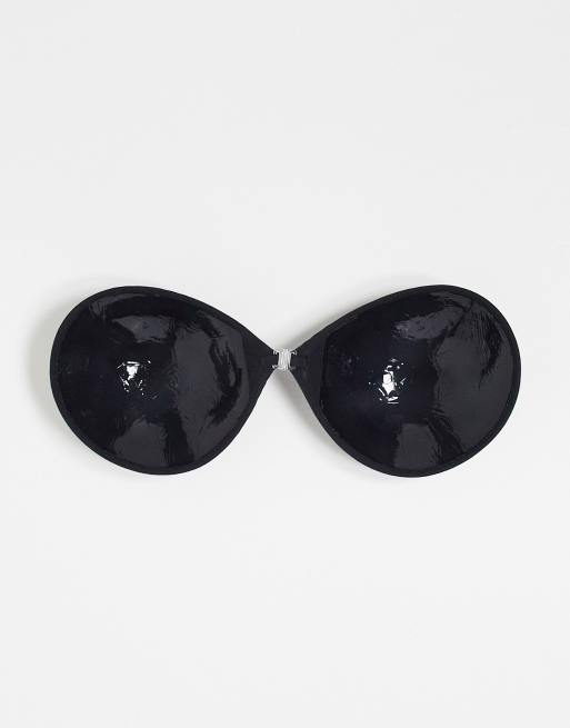 ASOS DESIGN – Rückenfreier Haftschalen-BH ohne Träger in Schwarz, 2 von 4