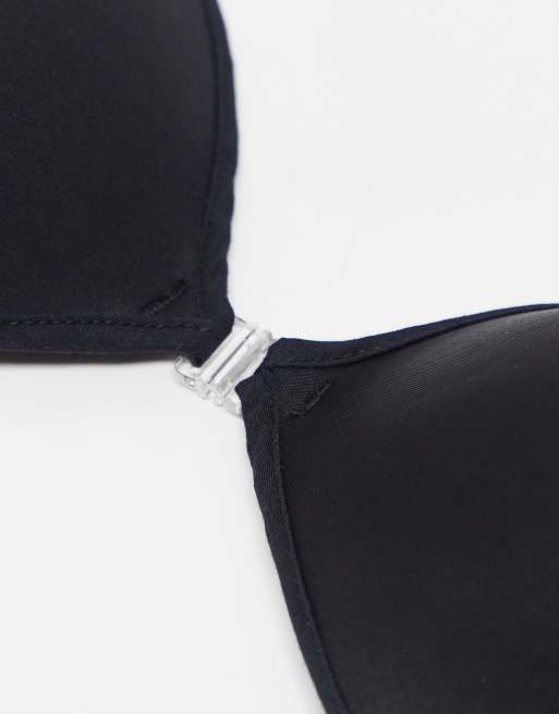 ASOS DESIGN – Rückenfreier Haftschalen-BH ohne Träger in Schwarz, 4 von 4