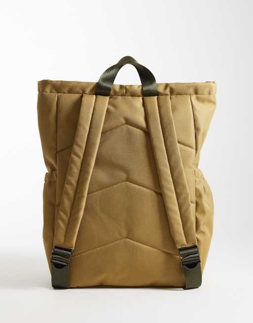 ASOS DESIGN – Rucksack aus Canvas in Neutral, 5 von 5