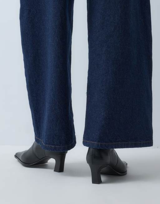 ASOS DESIGN Rudy laarsjes met hak en puntige neus in zwart, 4 van 5