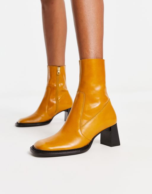 ASOS DESIGN Rueben Bottines en cuir de qualit sup rieure