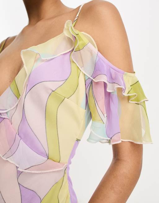 Asos abstract outlet dress