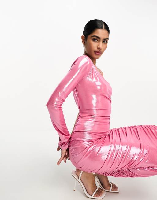 Asos store metallic dress