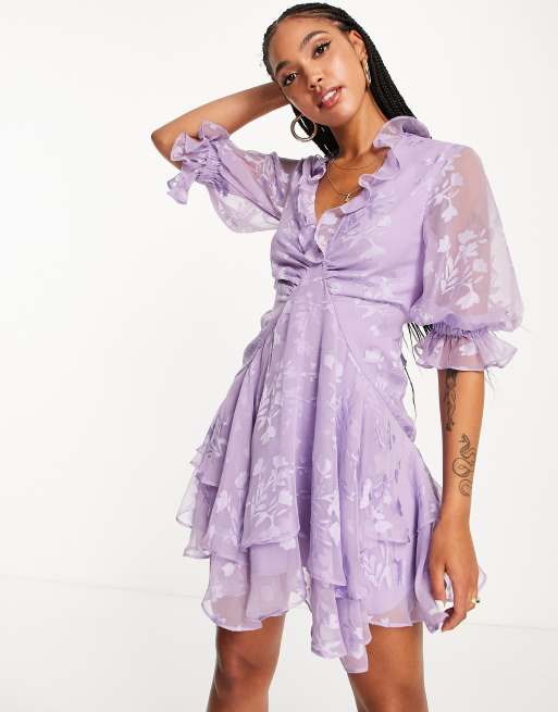 Ruffle 2024 skirt lilac