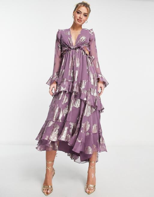 asos mauve dress