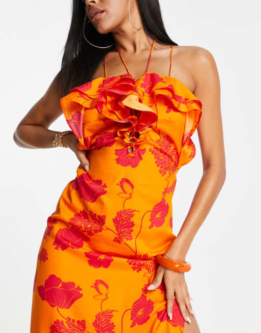 Ruffle beach cheap dress