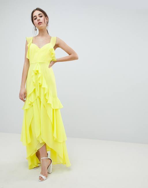 Maxi dress shop with ruffle bottom