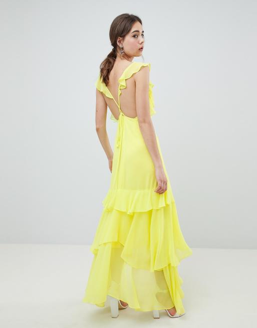 ASOS DESIGN ruffle maxi dress