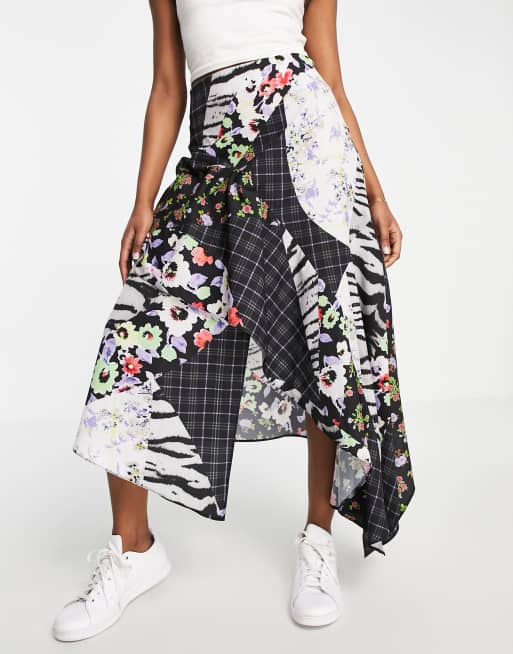 Asos ruffle 2025 midi skirt