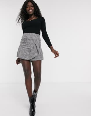 asos ruffle mini skirt