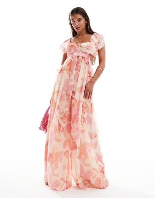Shop ASOS DESIGN ruffle off the shoulder cut out wide leg jumpsuit Online – Trendy & Affordable Fashion