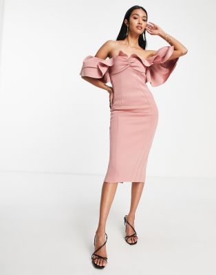 Asos pale sale pink dress