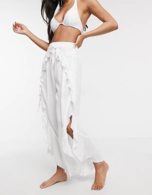 split leg beach pants