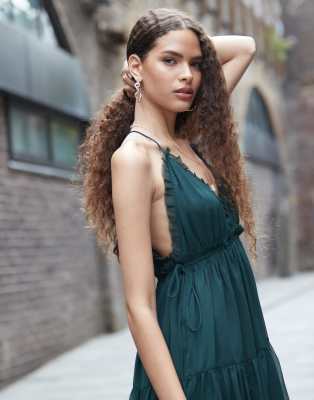 forest green dress asos Asos Design Green Sequin Dress Asos Mini Dress Forest Green Dress Asos ASOS  DESIGN Long Sleeve
