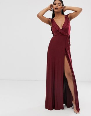 asos wrap maxi dress