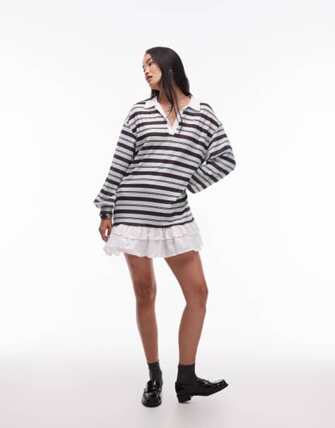 sachin and babi light blue dress UO Exclusive Cheap Monday Strict Long Sleeve Black T-shirt Dress main image 1
