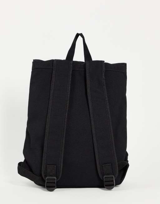 ASOS DESIGN - Rugzak van zware canvas met dubbele banden in zwart, 3 van 4