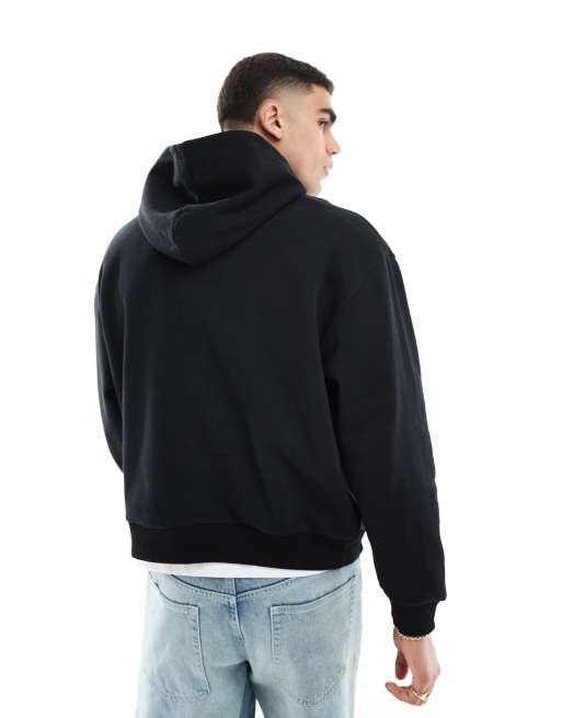 ASOS DESIGN - Ruime hoodie in zwart met Berlin-print, 2 van 4