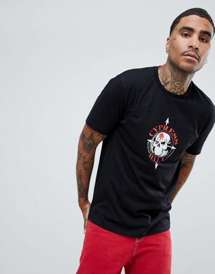 ASOS DESIGN - Ruimvallend 'Cypress Hill' T-shirt-Zwart