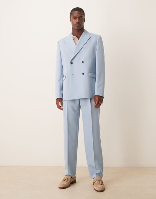ASOS DESIGN - Ruimvallend double-breasted colbert in blauw, 2 van 5