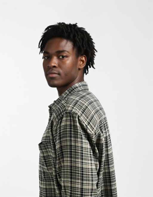 ASOS DESIGN - Ruimvallend geruit overhemd in bruin, 4 van 5
