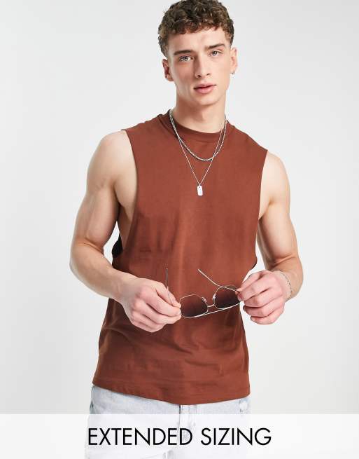 ASOS DESIGN - Ruimvallend hemd in bruin