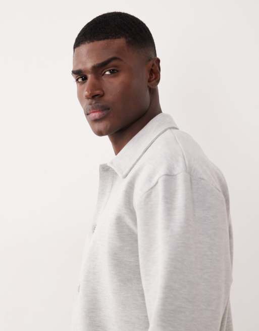 ASOS DESIGN - Ruimvallend jack met knopen in lichtgrijs, 4 van 5