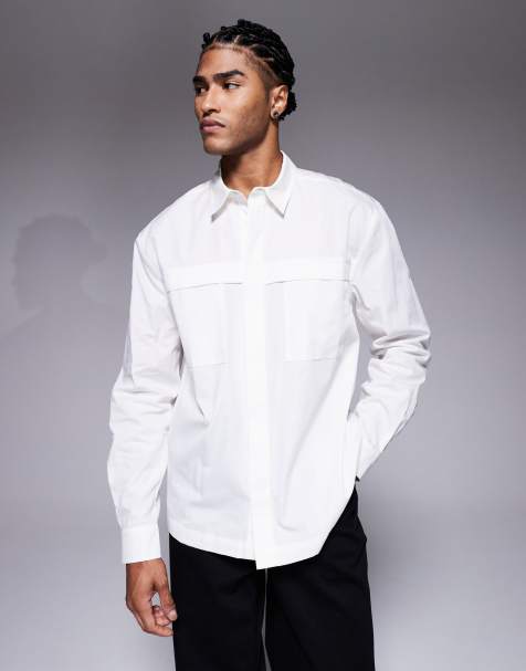 ASOS DESIGN - Ruimvallend overhemd in wit - view 1