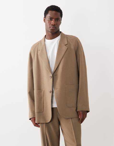 ASOS DESIGN - Ruimvallend oversized colbert in lichtbruin - view 1