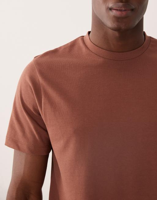 ASOS DESIGN - Ruimvallend T-shirt van zware stof in bruin, 5 van 5