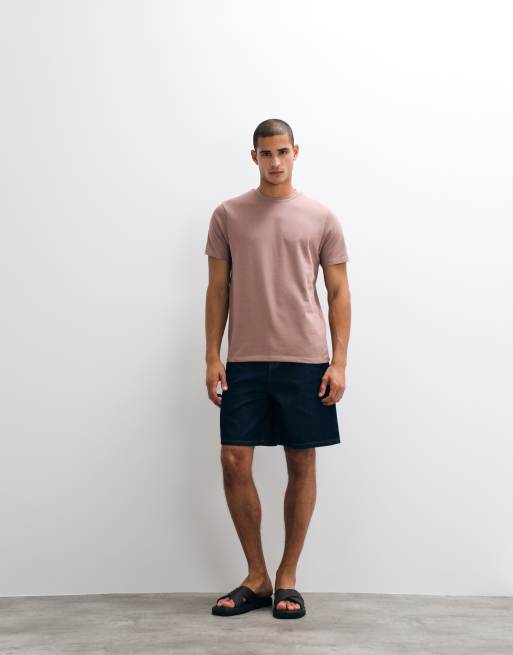 ASOS DESIGN - Ruimvallend T-shirt van zware stof in bruin, 2 van 5