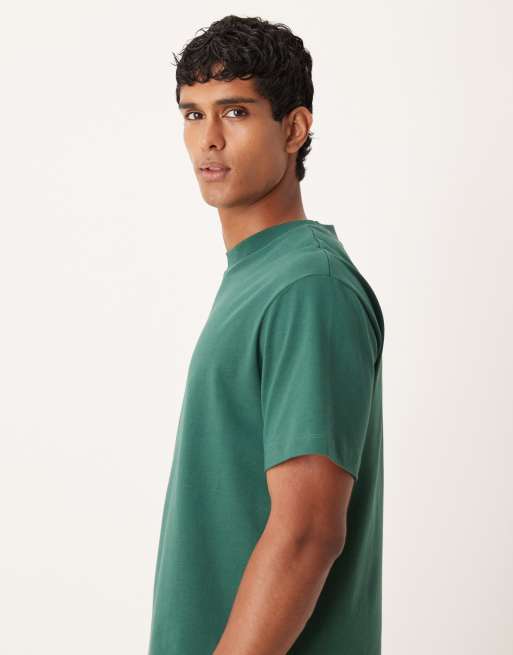 ASOS DESIGN - Ruimvallend T-shirt van zware stof in donkergroen, 3 van 5
