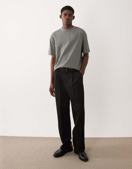ASOS DESIGN - Ruimvallend T-shirt van zware stof in lichtgroen, 2 van 5