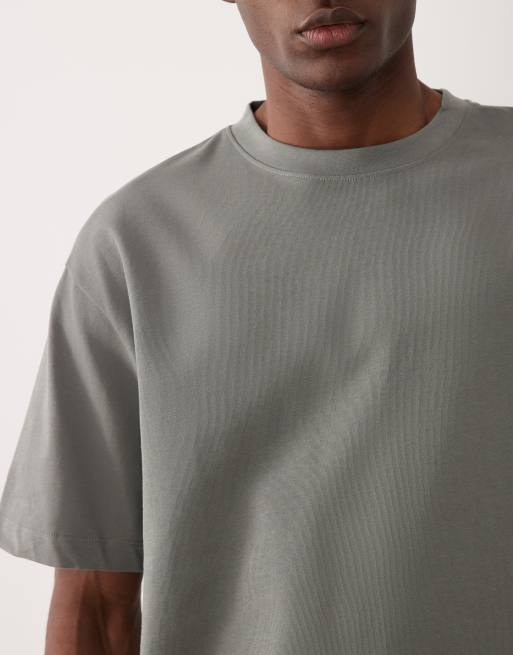 ASOS DESIGN - Ruimvallend T-shirt van zware stof in lichtgroen, 5 van 5