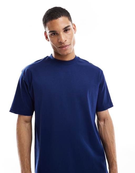 ASOS DESIGN - Ruimvallend T-shirt van zware stof in marineblauw  , 4 van 4