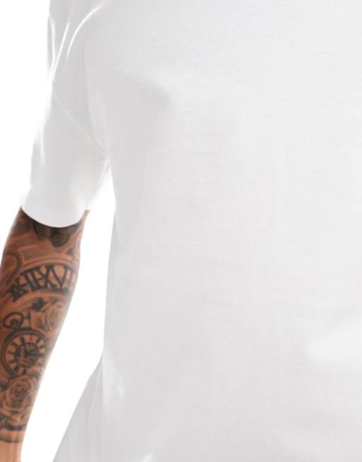 ASOS DESIGN - Ruimvallend T-shirt van zware stof in wit  , 3 van 4