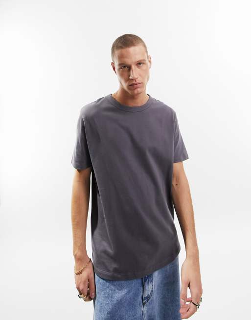 ASOS DESIGN - Ruimvallend zwaargewicht T-shirt in zwart met wassing 