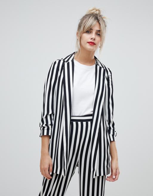 ASOS DESIGN - Zwart-wit gestreept kostuum, 2 van 3