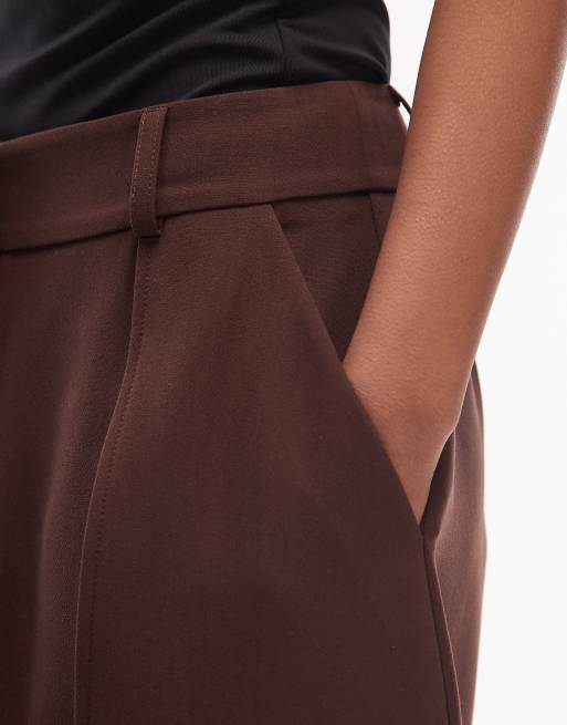 ASOS DESIGN - Ruimvallende broek met ballonpijpen in donker chocoladebruin, 5 van 5
