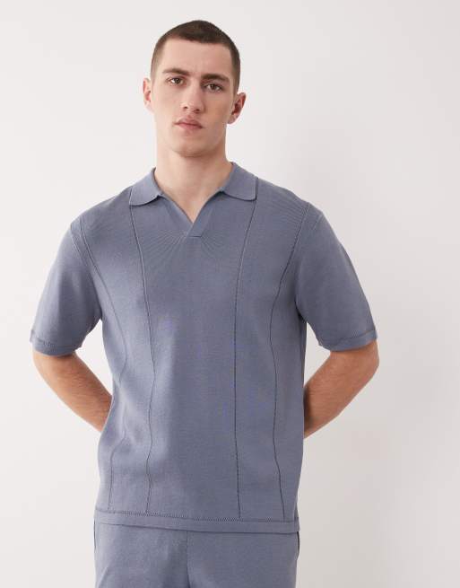 ASOS DESIGN - Compact gebreide co-ord set in blauw, 3 van 3