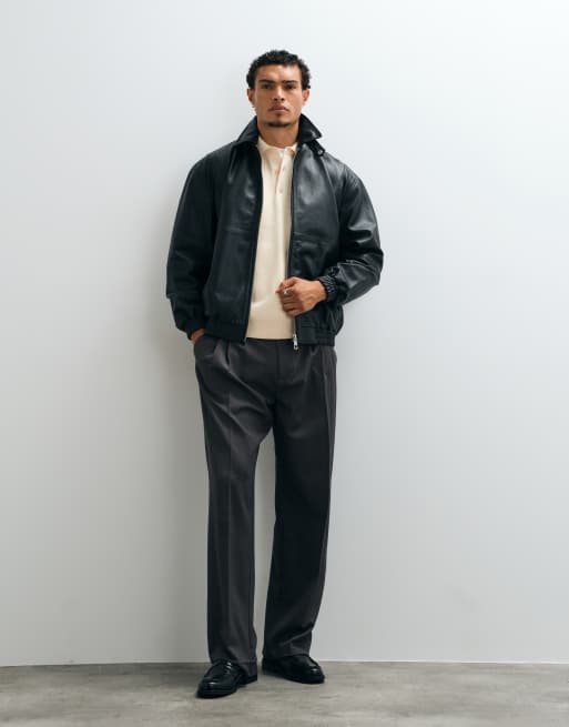 ASOS DESIGN ruimvallende gebreide polo in ecru, 2 van 5