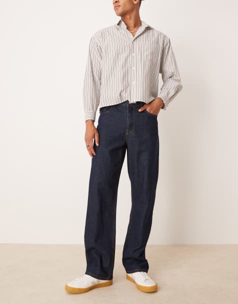 ASOS DESIGN - Ruimvallende jeans in indigo - view 1