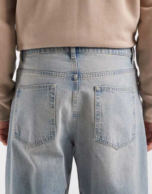 ASOS DESIGN - Ruimvallende jeans in lichtblauwe wassing met tint, 4 van 5