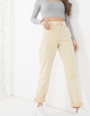 ASOS DESIGN - Loose mom high waisted jeans in Seagrass-green - ASOS NL |  StyleSearch
