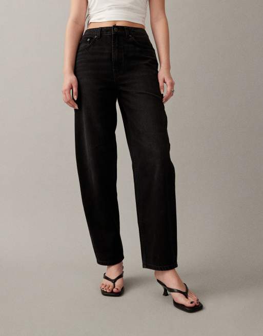 ASOS DESIGN - Ruimvallende mom jeans met hoge taille in zwart, 3 van 7