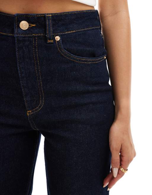 ASOS DESIGN - Ruimvallende rechte enkeljeans met halfhoge taille in rinse, 5 van 5