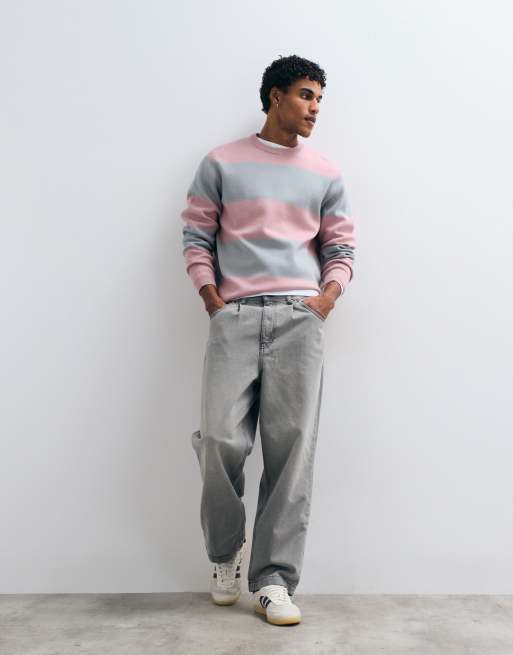 ASOS DESIGN - Ruimvallende smaltoelopende jeans in grijs met wassing, 2 van 5