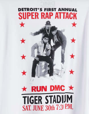 run dmc t shirt white