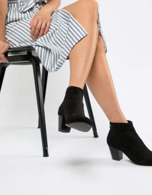 asos black suede ankle boots